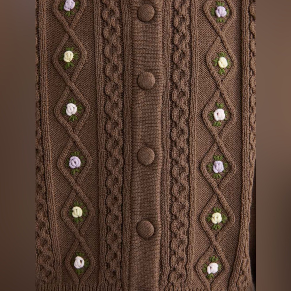 Maison Marguerite Embroidered Knit Cardigan (95% new) - Picture 3 of 3